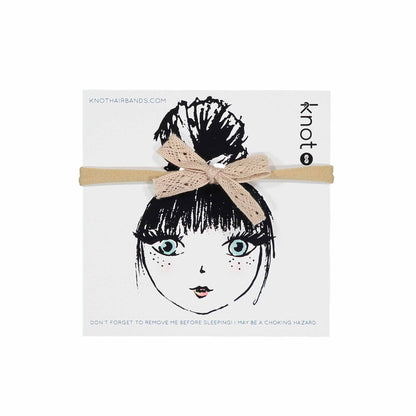 LACE RIBBON BOW BAND - KNOT Hairbands
