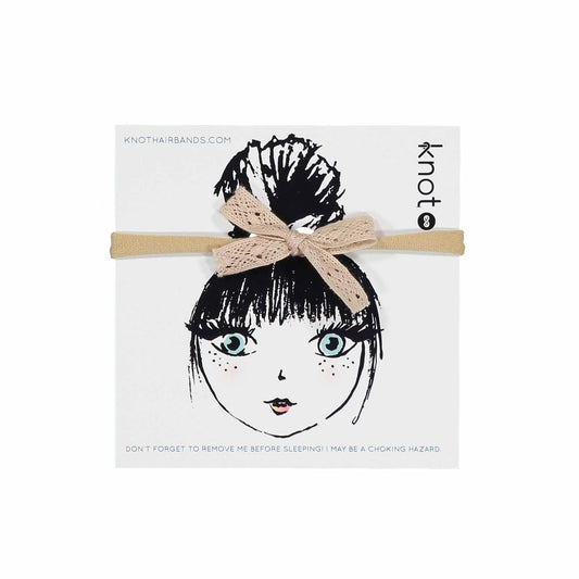 LACE RIBBON BOW BAND - KNOT Hairbands