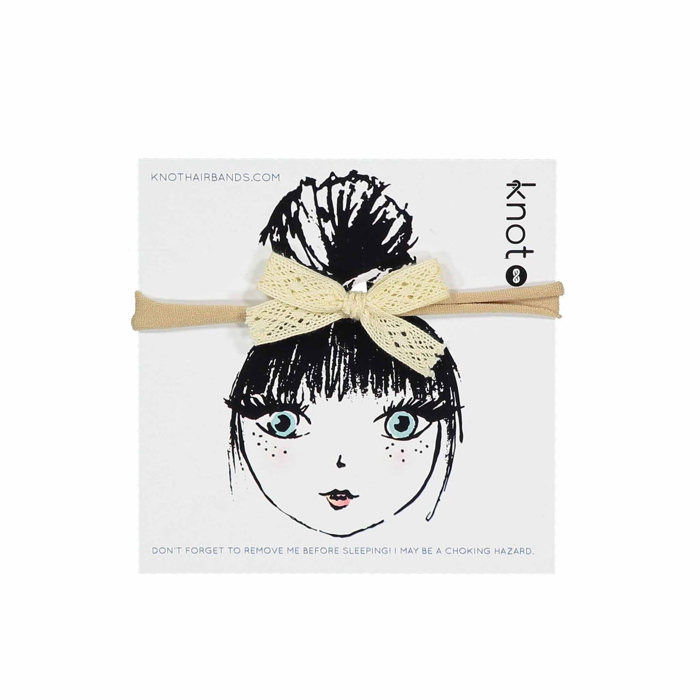 LACE RIBBON BOW BAND - KNOT Hairbands