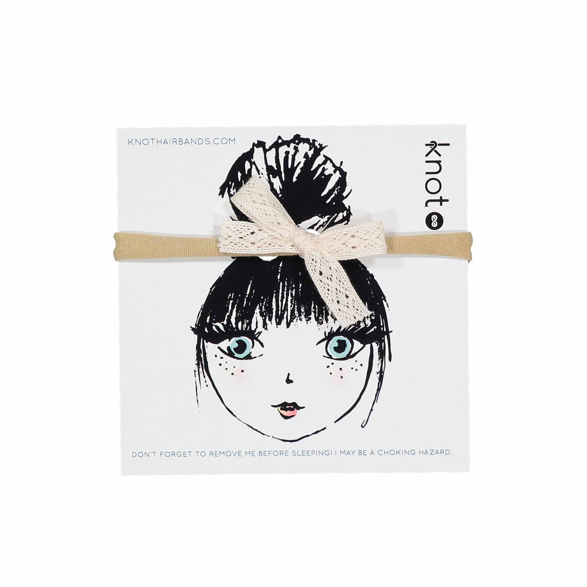 LACE RIBBON BOW BAND - KNOT Hairbands