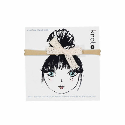 LACE RIBBON BOW BAND - KNOT Hairbands