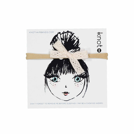 LACE RIBBON BOW BAND - KNOT Hairbands