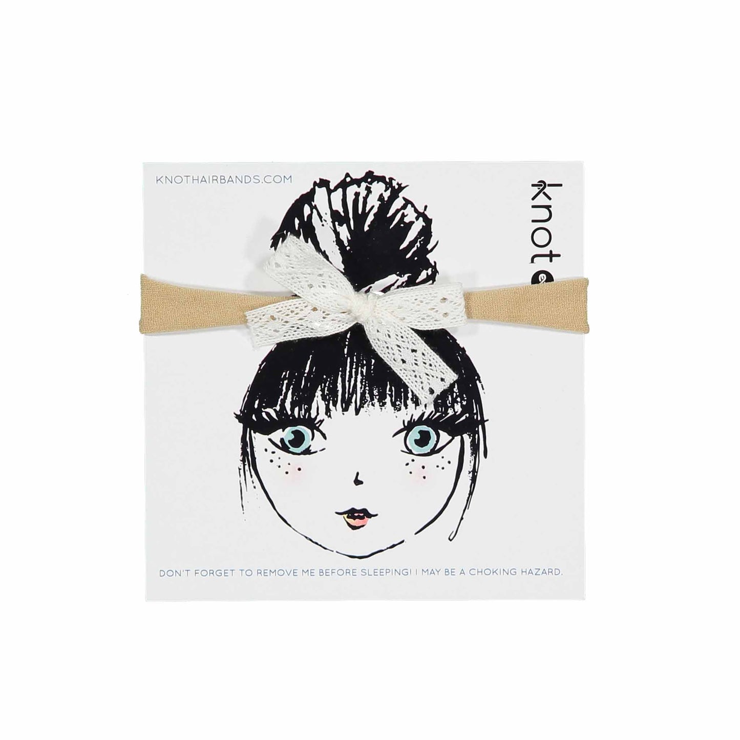 LACE RIBBON BOW BAND - KNOT Hairbands