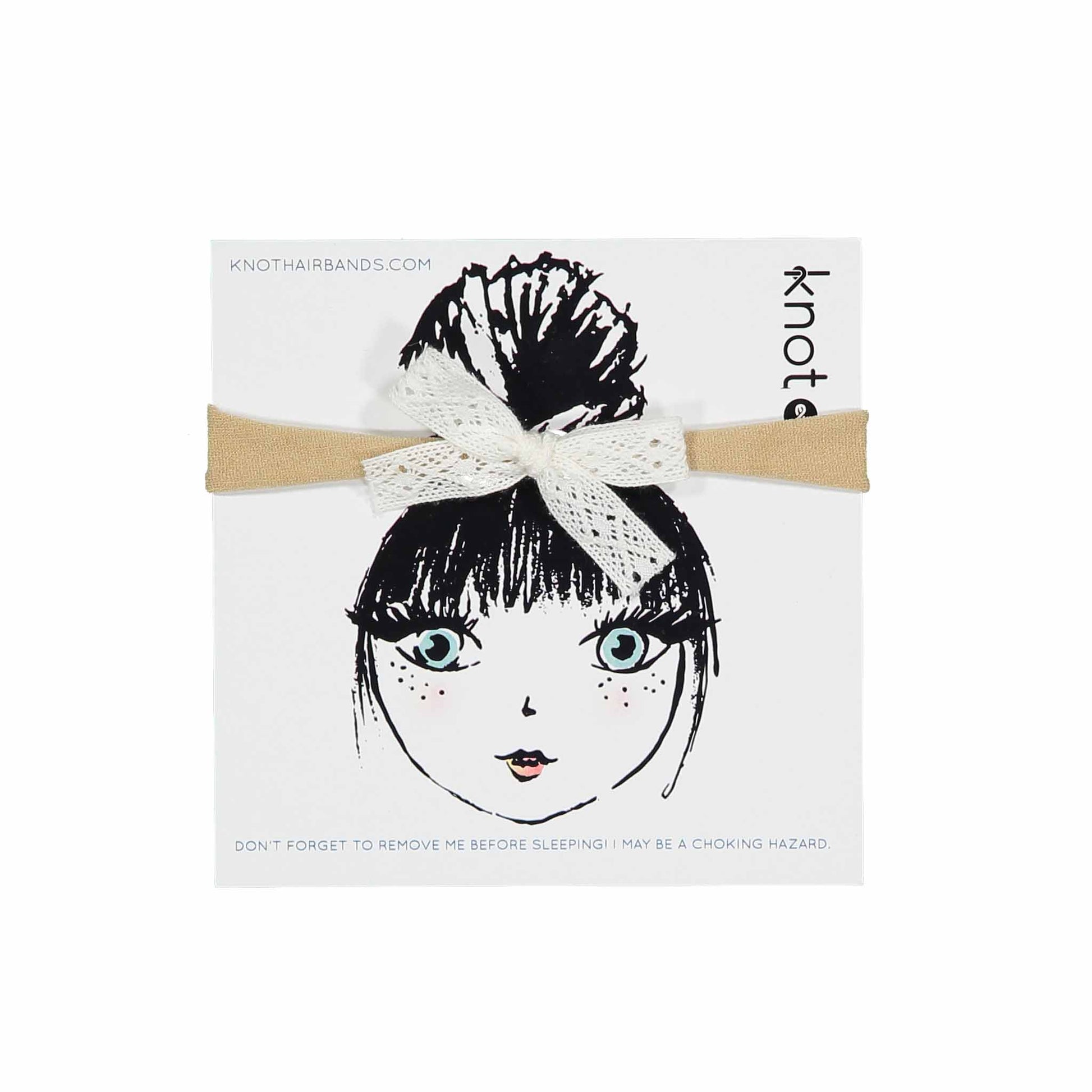 LACE RIBBON BOW BAND - KNOT Hairbands