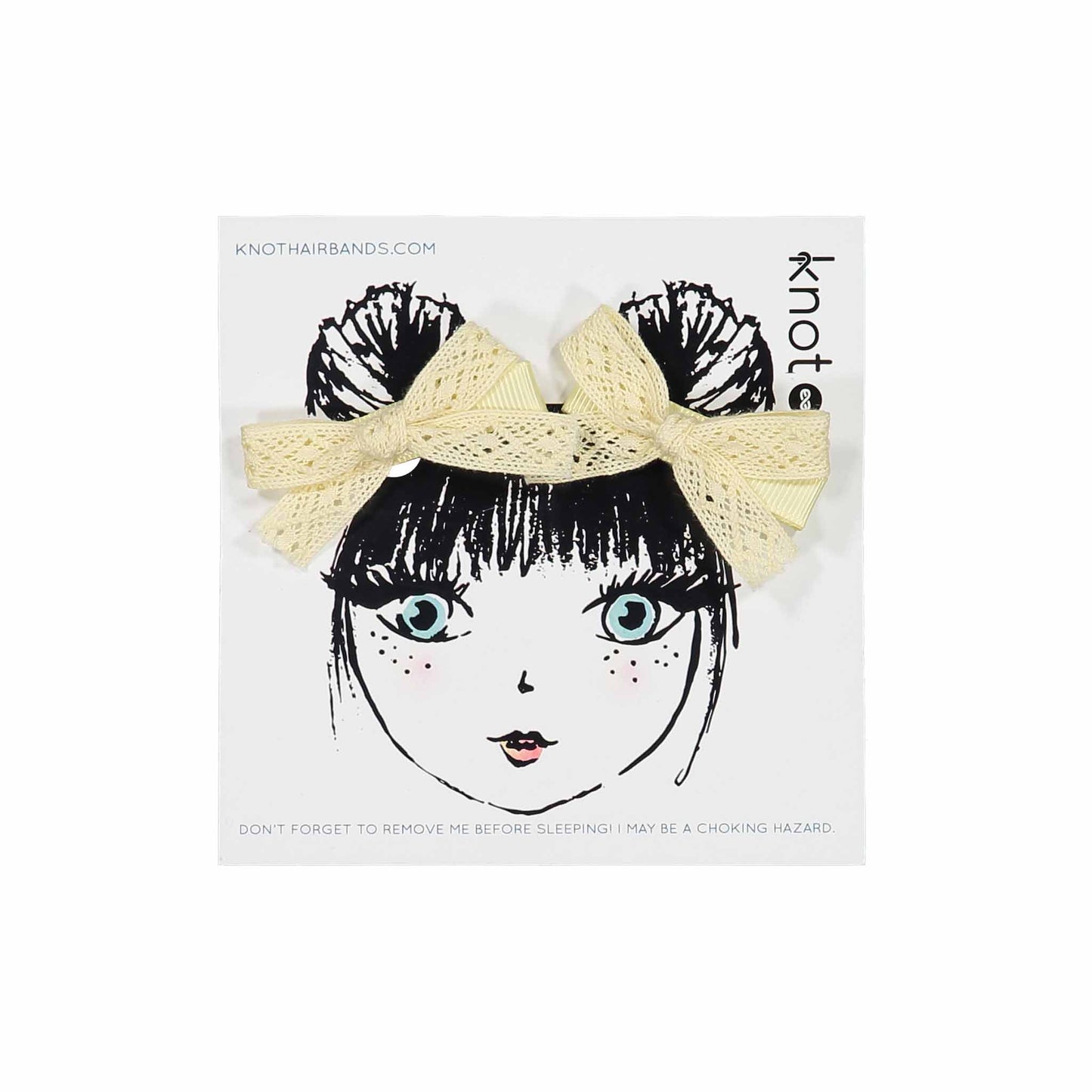 LACE RIBBON BOW SET - KNOT Hairbands