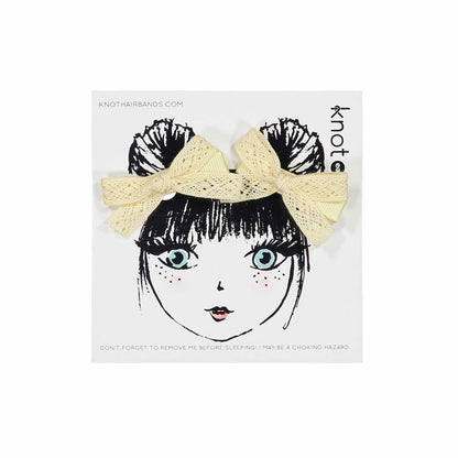 LACE RIBBON BOW SET - KNOT Hairbands