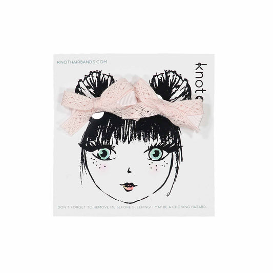 LACE RIBBON BOW SET - KNOT Hairbands