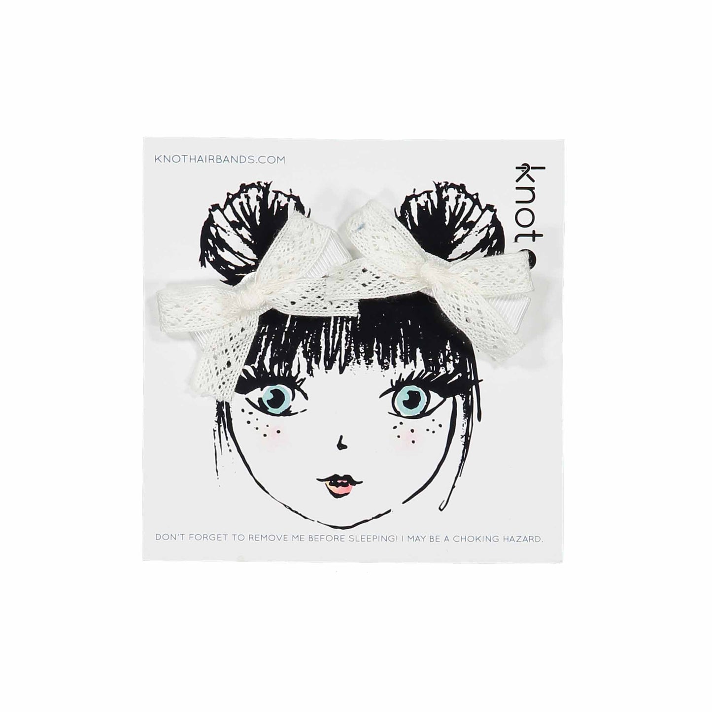 LACE RIBBON BOW SET - KNOT Hairbands