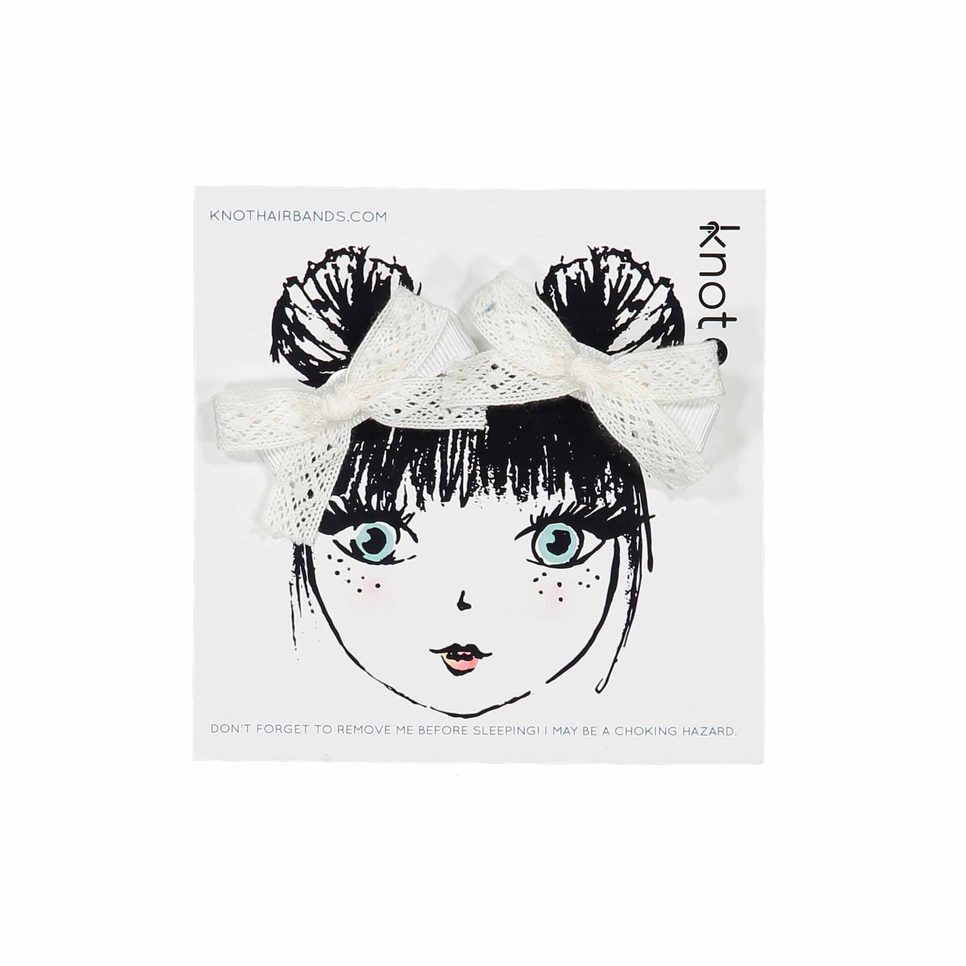 LACE RIBBON BOW SET - KNOT Hairbands