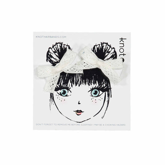 LACE RIBBON BOW SET - KNOT Hairbands