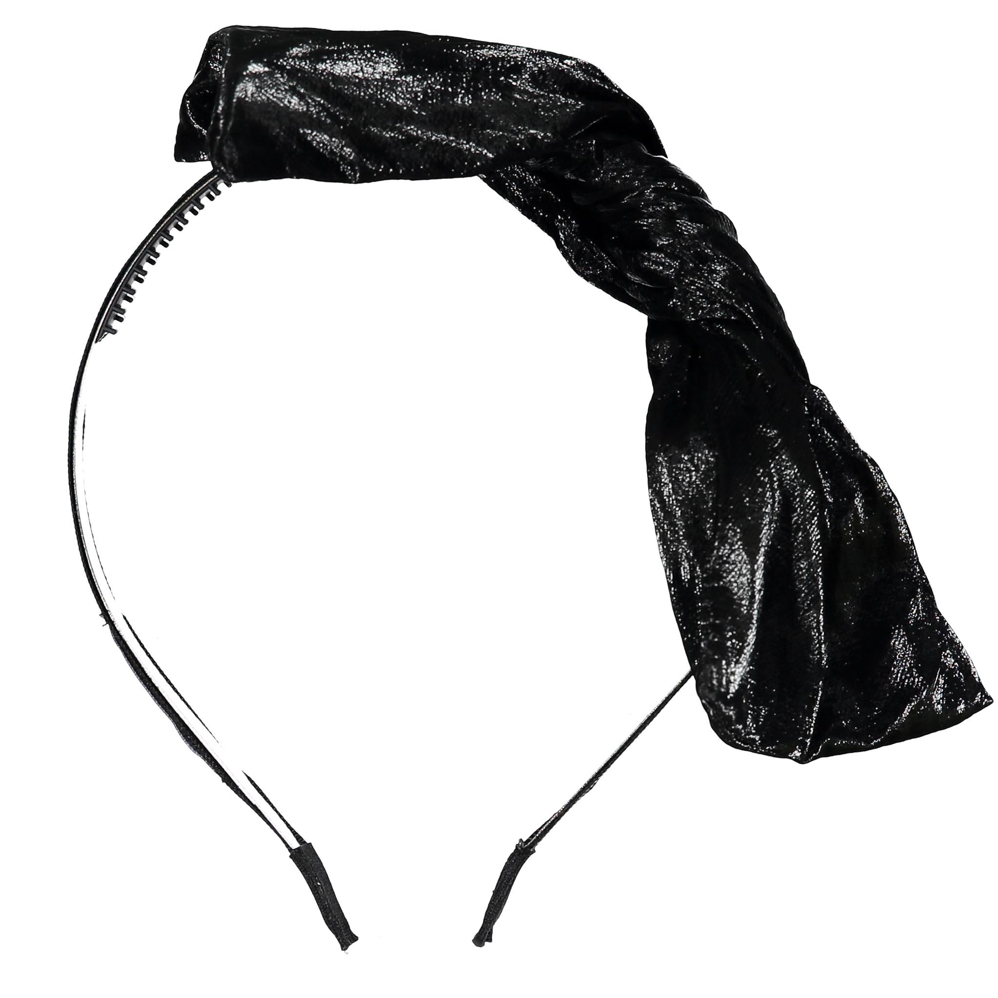 LEATHERED BOW HEADBAND AW23 - KNOT Hairbands