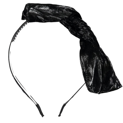 LEATHERED BOW HEADBAND AW23 - KNOT Hairbands