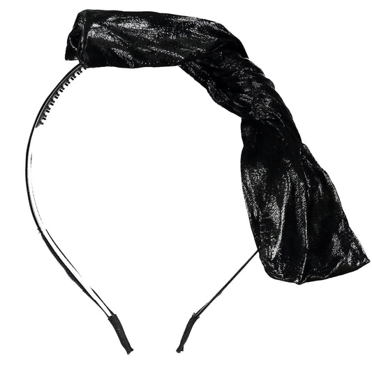 LEATHERED BOW HEADBAND AW23 - KNOT Hairbands