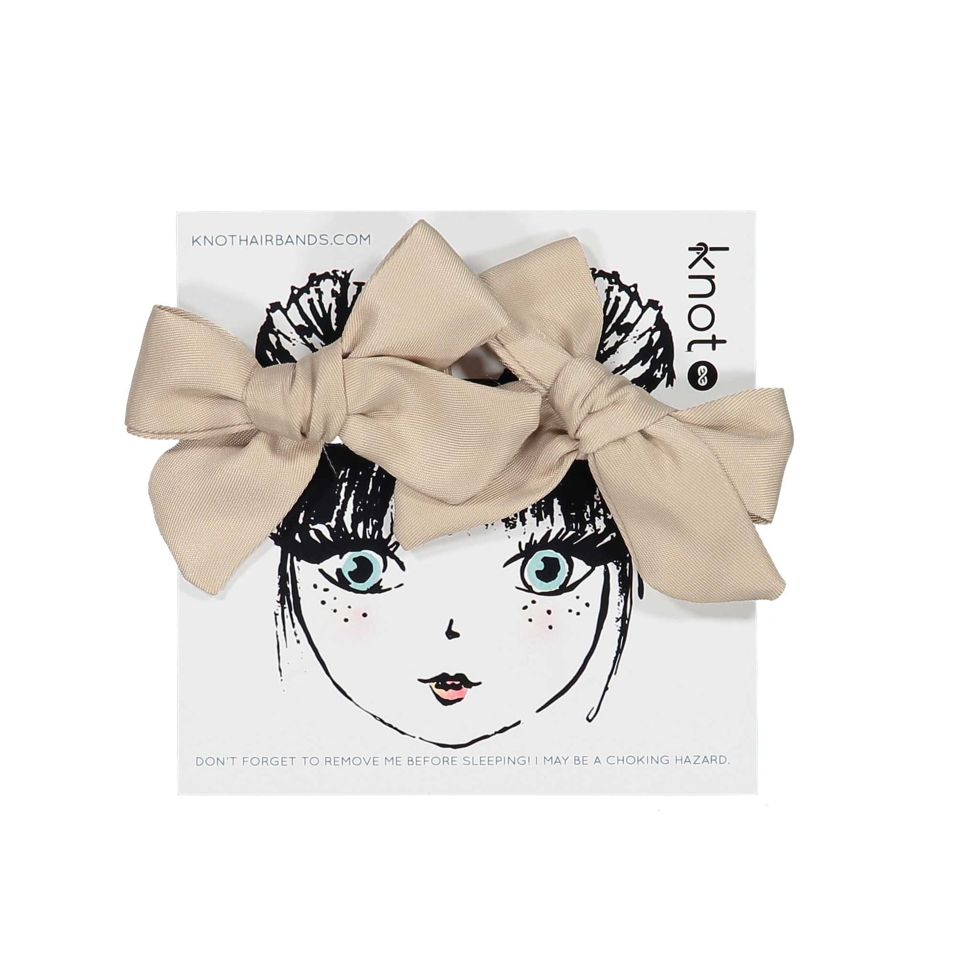SATEEN BOW SET - KNOT Hairbands