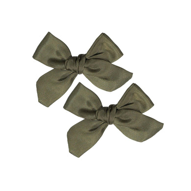 SATIN CLIP SET - KNOT Hairbands