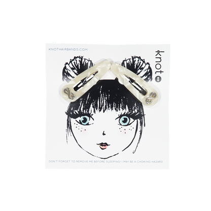 SEAGLASS CLIP SET - KNOT Hairbands