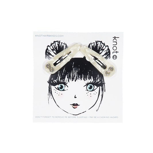 SEAGLASS CLIP SET - KNOT Hairbands