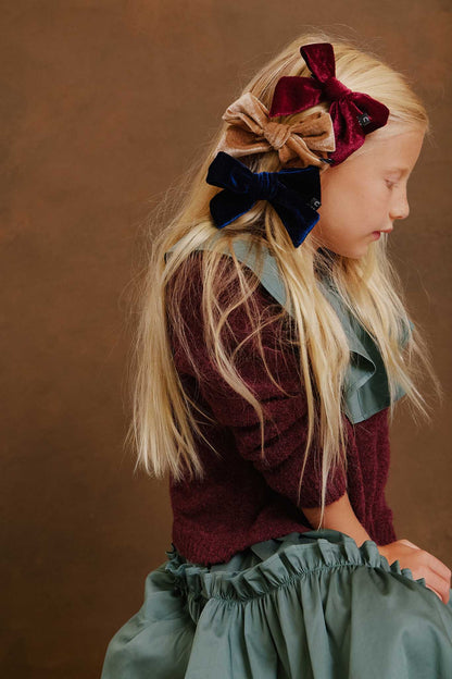VELVET BOW CLIP AW23 - KNOT Hairbands