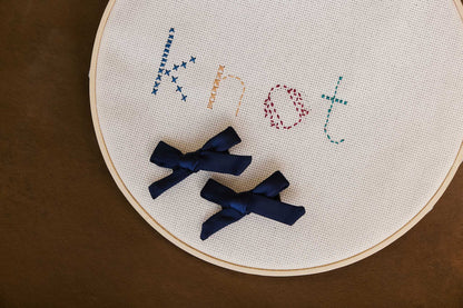 SILK MINI BOW CLIP SET AW23 - KNOT Hairbands