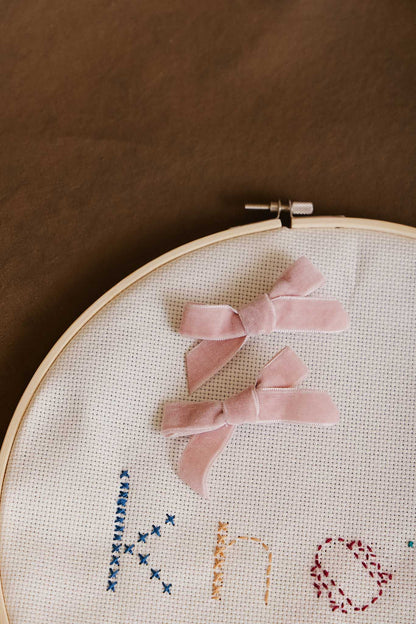 RIBBON MINI BOW CLIP SET AW23 - KNOT Hairbands