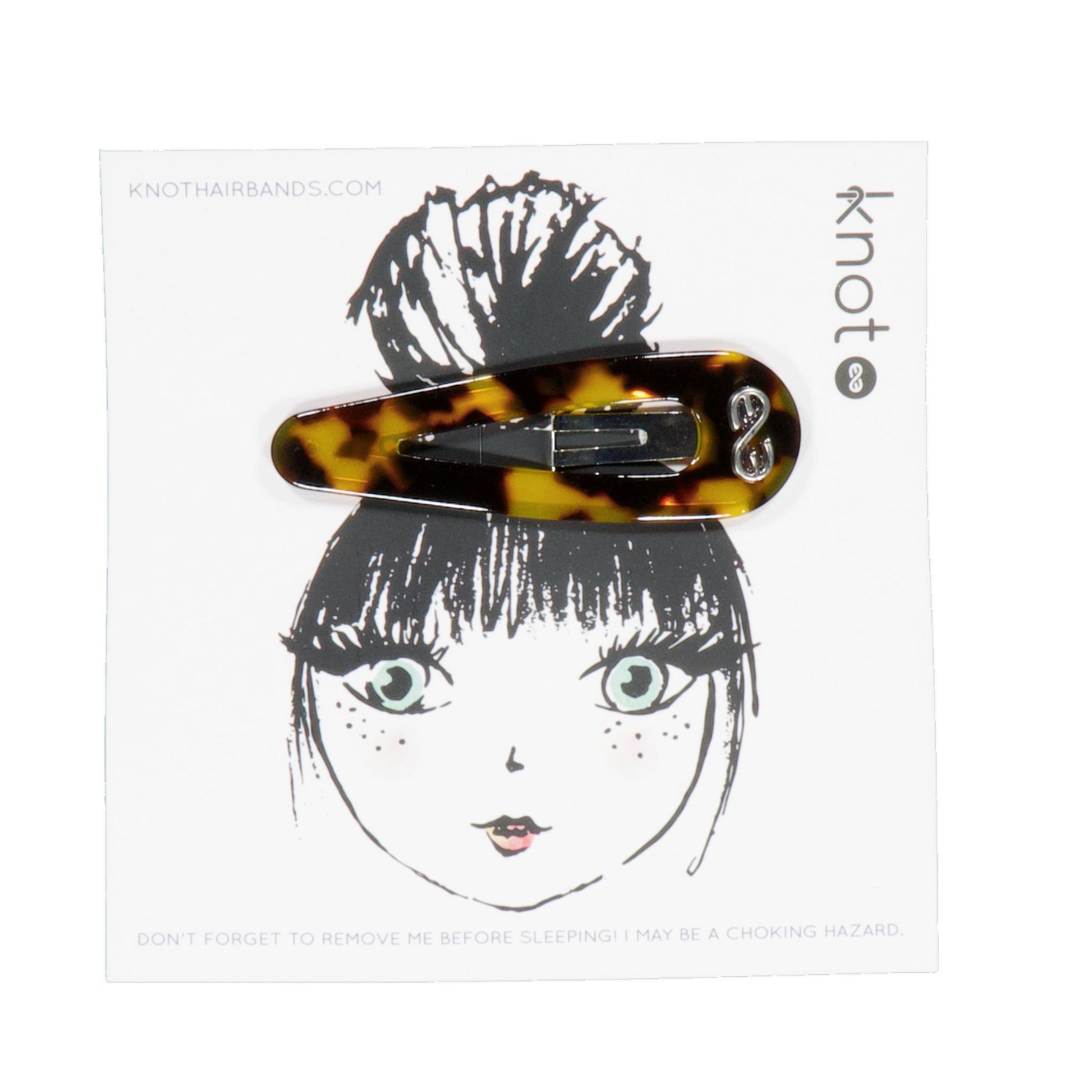TORTOISE JUMBO CLIP - KNOT Hairbands