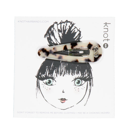 TORTOISE JUMBO CLIP - KNOT Hairbands
