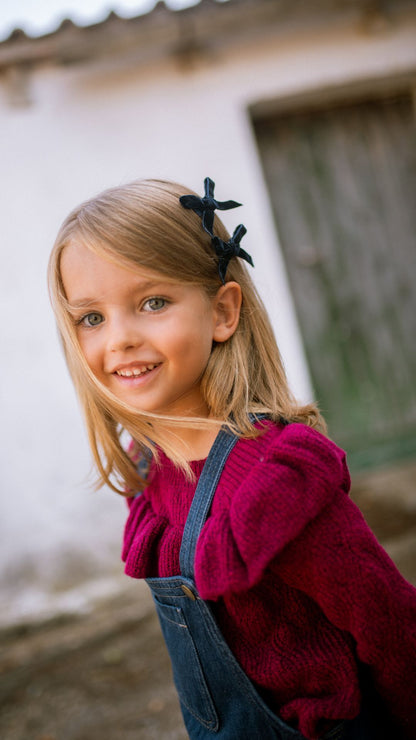 VELVET RIBBON MINI BOW SET AW25 - KNOT Hairbands