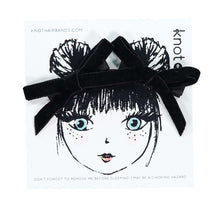 Load image into Gallery viewer, VELVET RIBBON MINI BOW SET AW25 - KNOT Hairbands