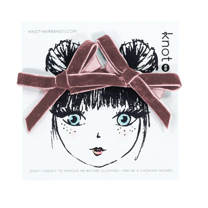 VELVET RIBBON MINI BOW SET AW25 - KNOT Hairbands