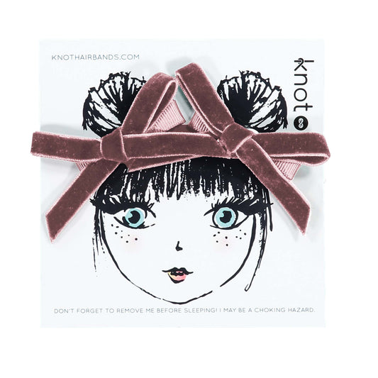 VELVET RIBBON MINI BOW SET AW25 - KNOT Hairbands