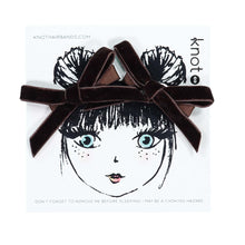 Load image into Gallery viewer, VELVET RIBBON MINI BOW SET AW25 - KNOT Hairbands
