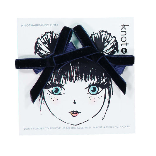 VELVET RIBBON MINI BOW SET AW25 - KNOT Hairbands