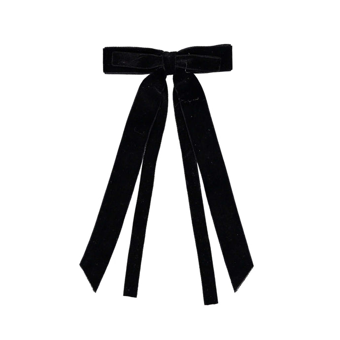 VELVET TRIM BOW - KNOT Hairbands