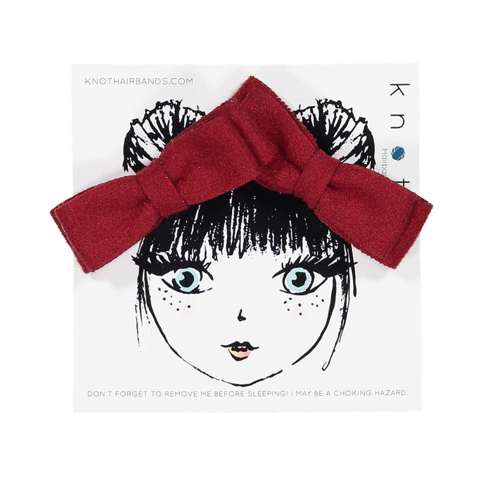 WOOL MINI BOW CLIP SET AW23 - KNOT Hairbands