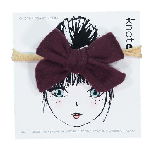 WOOLLY MINI BOW BAND - KNOT Hairbands