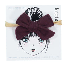 Load image into Gallery viewer, WOOLLY MINI BOW BAND - KNOT Hairbands