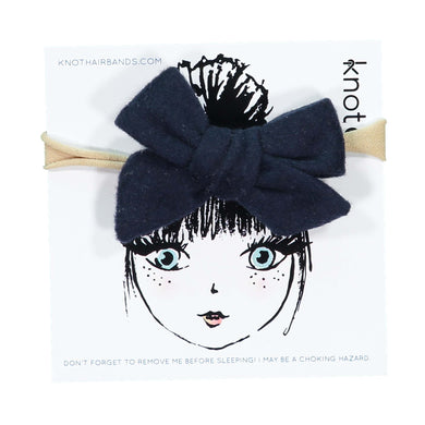 WOOLLY MINI BOW BAND - KNOT Hairbands