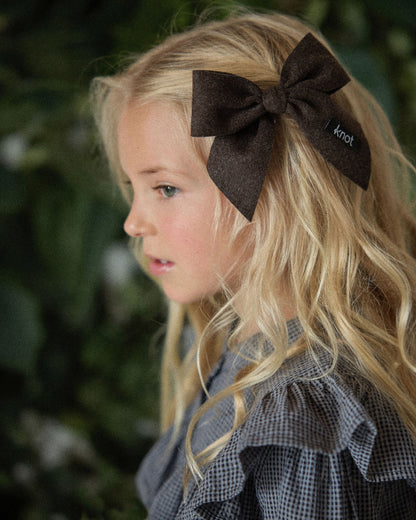 FEATHER FELT SHORT BOW CLIP