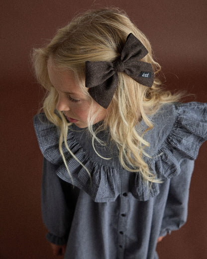 FEATHER FELT SHORT BOW CLIP