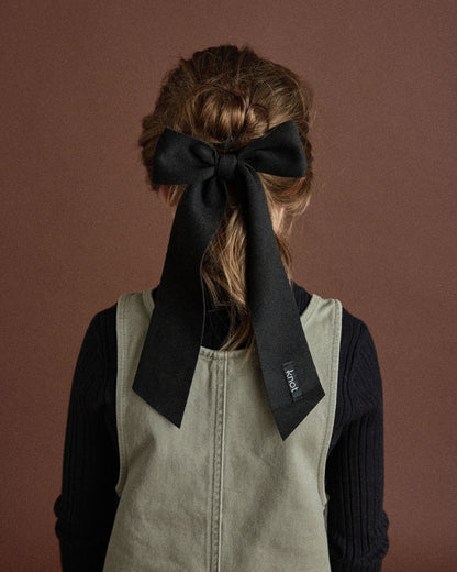 FEATHER FELT LONG BOW CLIP