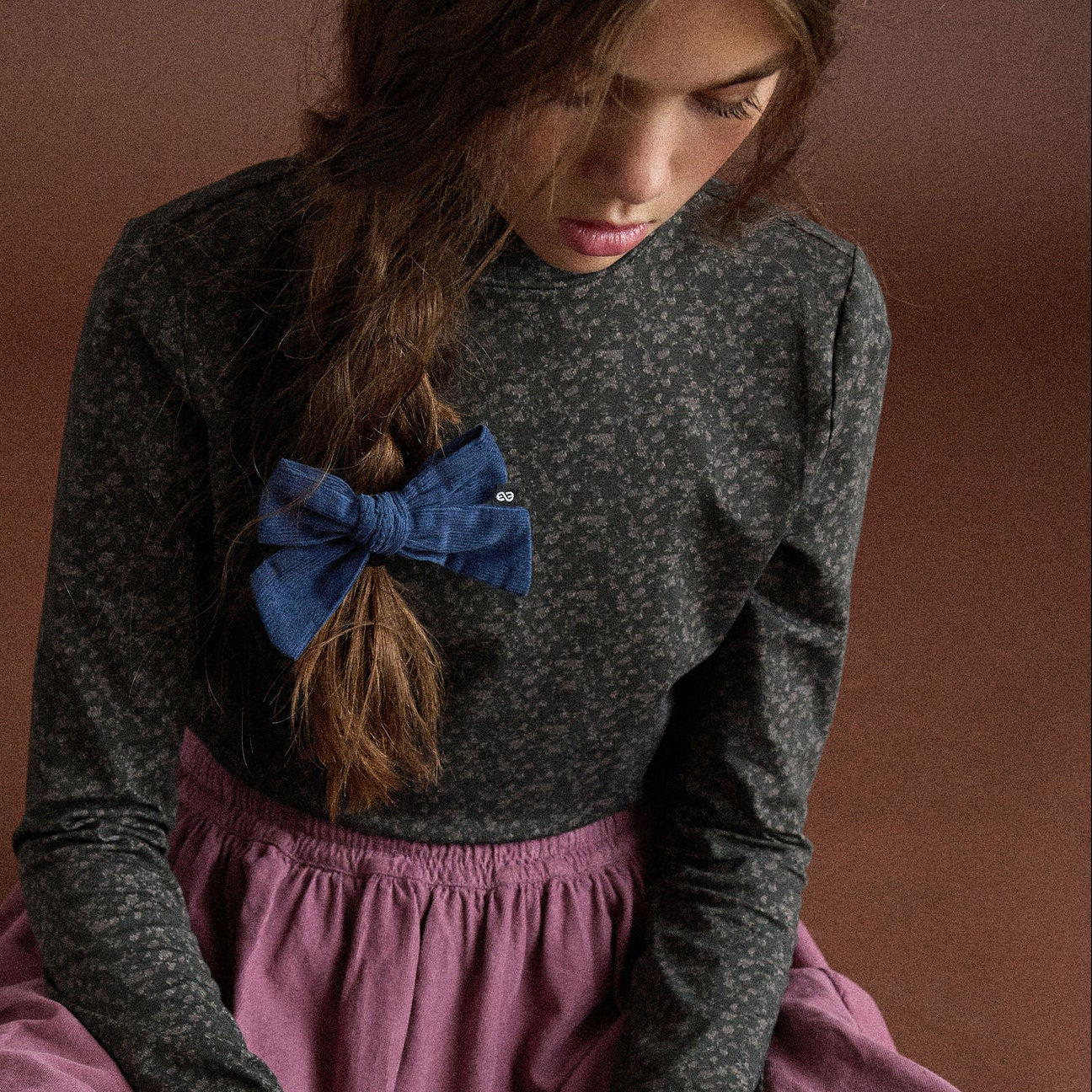 CORDUROY BOW CLIP