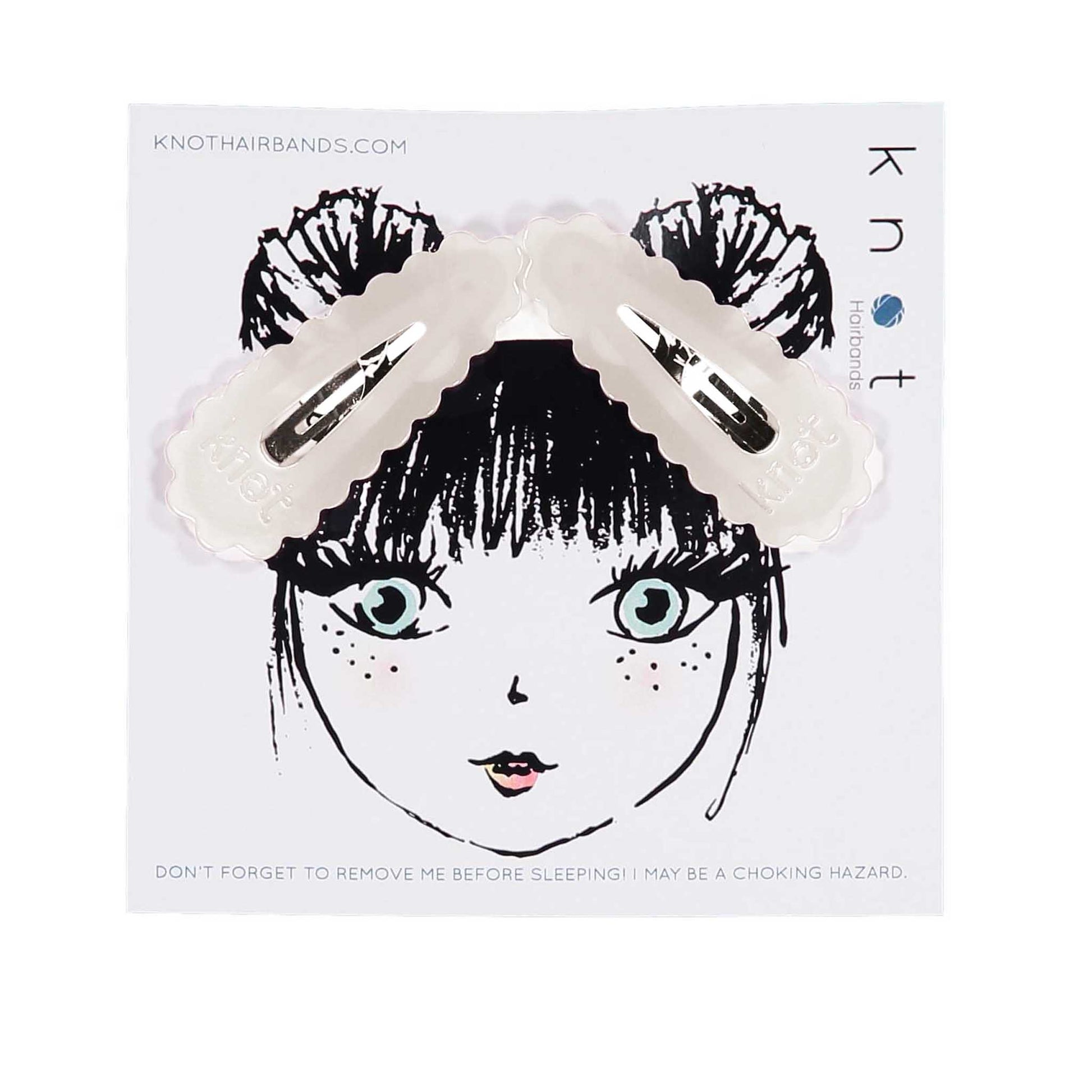 PASTEL SNAP CLIP SET - KNOT Hairbands