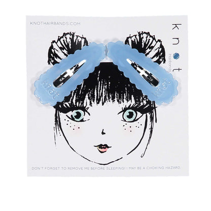 PASTEL SNAP CLIP SET - KNOT Hairbands