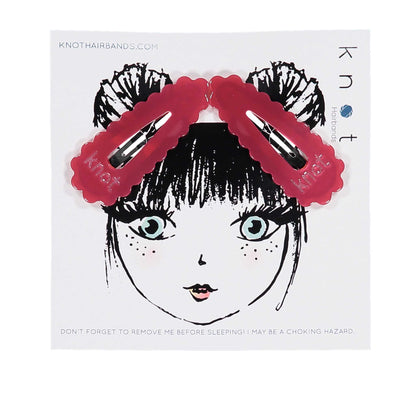 PASTEL SNAP CLIP SET - KNOT Hairbands