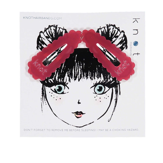 PASTEL SNAP CLIP SET - KNOT Hairbands