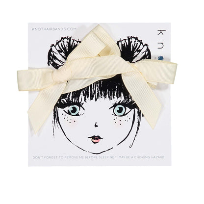 RIBBON MINI CLIP SET - KNOT Hairbands