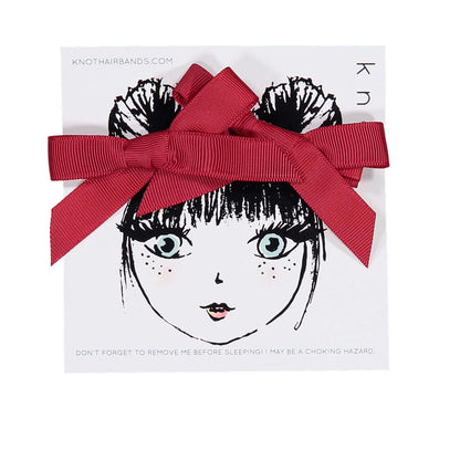 RIBBON MINI CLIP SET - KNOT Hairbands