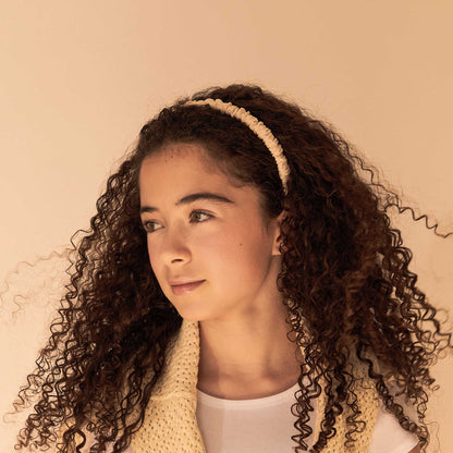 SATEEN SCRUNCHED HEADBAND - KNOT Hairbands