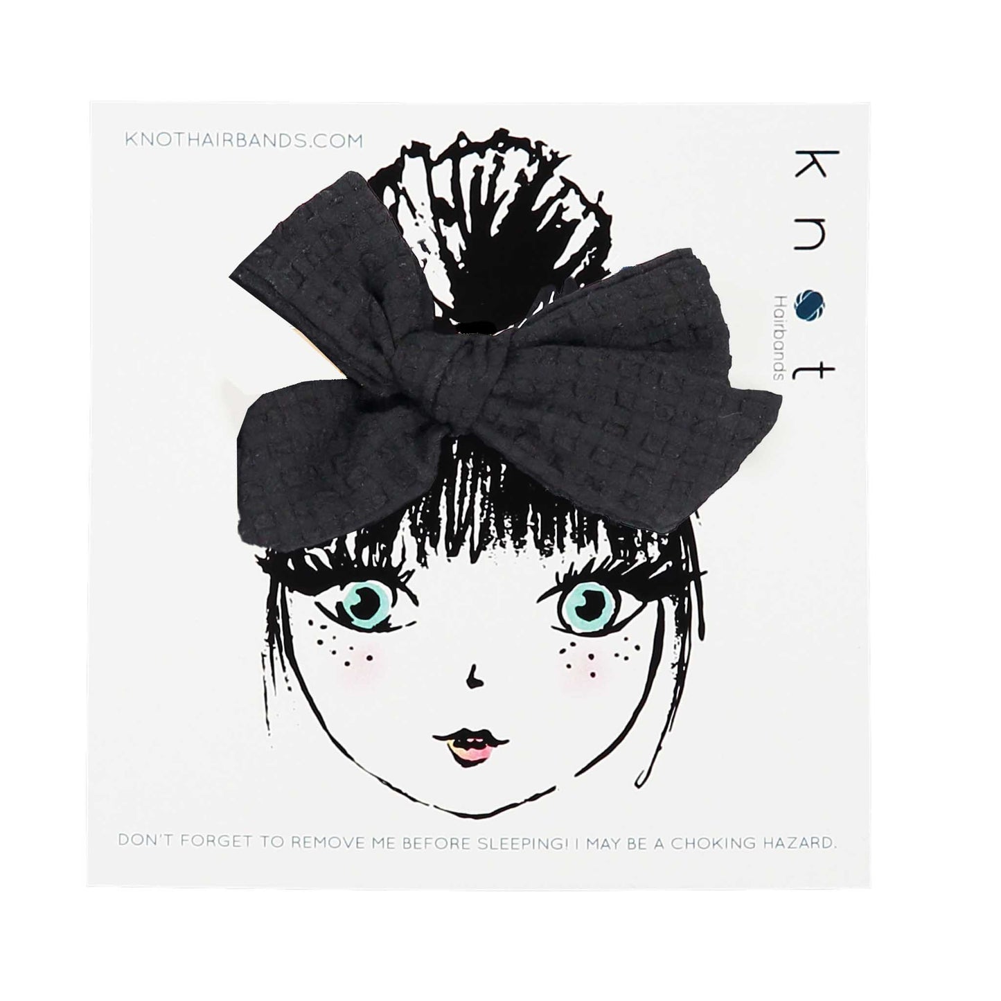 SEERSUCKER MINI CLIP SET - KNOT Hairbands