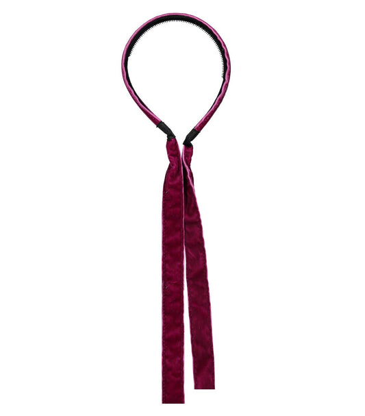 Barre Ribbon Headband // BERRY - KNOT Hairbands